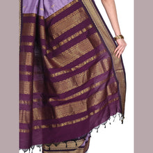 Timeless Tradition: Sundari Semi Handloom Gold Zari Cotton Saree