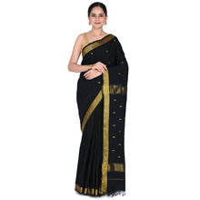 Nayanthara-Inspired Violet Colour Saree by Kaithari Nesavu – Handloom Elegance