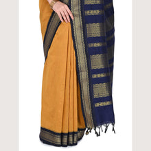 Timeless Tradition: Sundari Semi Handloom Gold Zari Cotton Saree