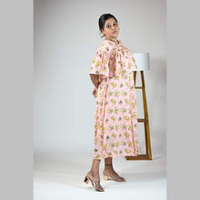 Georgette Floral Print Maternity Feeding Dress | Hidden Zip