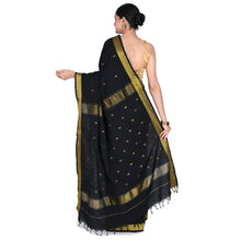 Nayanthara-Inspired Violet Colour Saree by Kaithari Nesavu – Handloom Elegance