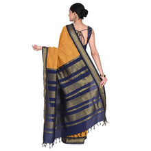 Timeless Tradition: Sundari Semi Handloom Gold Zari Cotton Saree