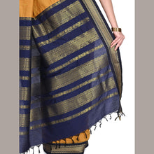 Timeless Tradition: Sundari Semi Handloom Gold Zari Cotton Saree