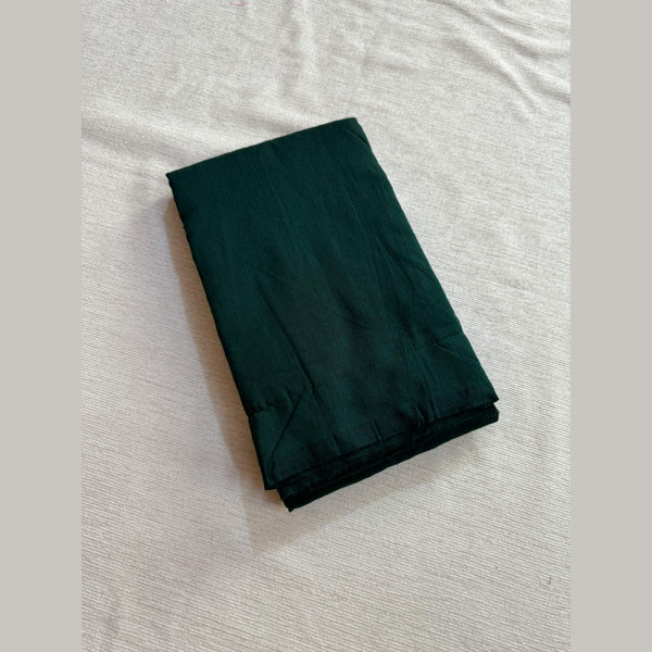 Full Self Plain Pure Cotton Saree with Running Blouse | Soft Cotton Saree