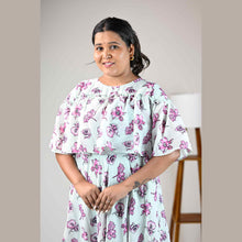 Georgette Floral Print Maternity Feeding Dress | Hidden Zip