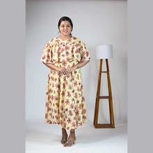 Georgette Floral Print Maternity Feeding Dress | Hidden Zip