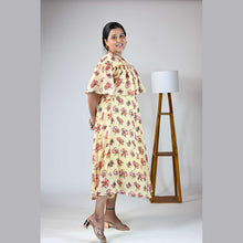 Georgette Floral Print Maternity Feeding Dress | Hidden Zip