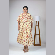 Georgette Floral Print Maternity Feeding Dress | Hidden Zip