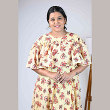 Georgette Floral Print Maternity Feeding Dress | Hidden Zip