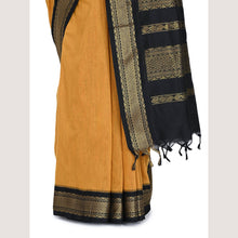Timeless Tradition: Sundari Semi Handloom Gold Zari Cotton Saree