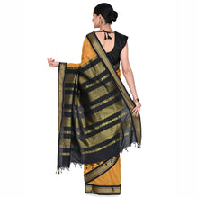 Timeless Tradition: Sundari Semi Handloom Gold Zari Cotton Saree