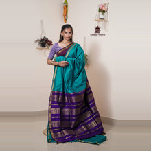 Madhavi Semi Handloom Saree : Gold and Cotton Perfection