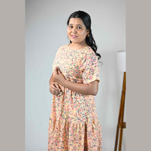 Georgette 3-Layer Maternity Feeding Dress