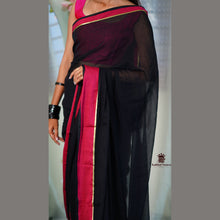 Mul Cotton Saree with Golden Lines – Festive Collection