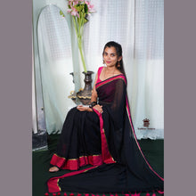 Mul Cotton Saree with Golden Lines – Festive Collection