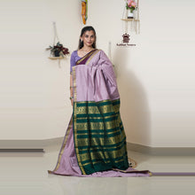 Madhavi Semi Handloom Saree : Gold and Cotton Perfection
