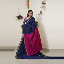 Madhavi Semi Handloom Saree : Gold and Cotton Perfection