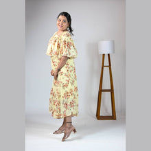 Georgette Floral Print Maternity Feeding Dress | Hidden Zip