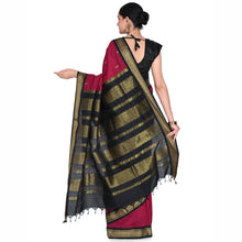 Timeless Tradition: Sundari Semi Handloom Gold Zari Cotton Saree