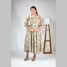 Georgette Floral Print Maternity Feeding Dress | Hidden Zip