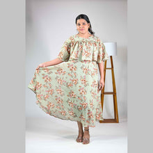 Georgette Floral Print Maternity Feeding Dress | Hidden Zip
