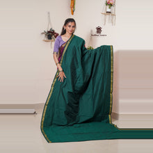 Madhavi Semi Handloom Saree : Gold and Cotton Perfection