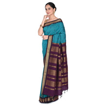 Sundari: Festival Finesse - Gold Zari Semi Handloom Pure Cotton