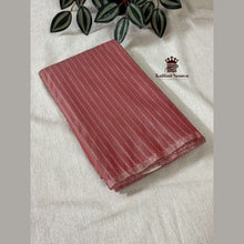 Rosewood Red Navratri Special Zig Zag Arani Soft Silk Saree with silver zari border