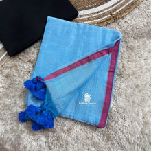 Order skyBlue Mul Cotton Kaithari Nesavu Saree Online – Elegant Cotton Saree for Summer, now for just Rs.950