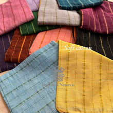 Soft Cotton Sarees with Lines Model - Kaithari Nesavu Sarees