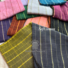 Soft Cotton Sarees with Lines Model - Kaithari Nesavu Sarees
