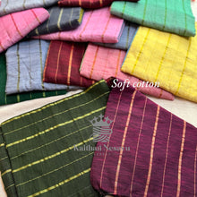 Soft Cotton Sarees with Lines Model - Kaithari Nesavu Sarees