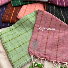 Soft Cotton Sarees with Lines Model - Kaithari Nesavu Sarees