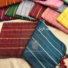 Soft Cotton Sarees with Lines Model - Kaithari Nesavu Sarees