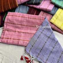 Soft Cotton Sarees with Lines Model - Kaithari Nesavu Sarees