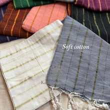 Soft Cotton Sarees with Lines Model - Kaithari Nesavu Sarees