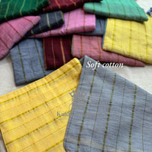 Soft Cotton Sarees with Lines Model - Kaithari Nesavu Sarees