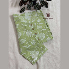 Sleeve view of Olive Green Vineshu maternity dress – breathable cotton
