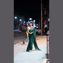 New Launch 🌿 Plain Mul Cotton Sarees – Bottle Green | No Blouse Piece | Kaithari Nesavu